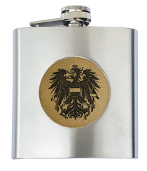 Flachmann groß m. div. Motiven Adler
