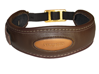 Niggeloh Premium Halsung Leder S | braun