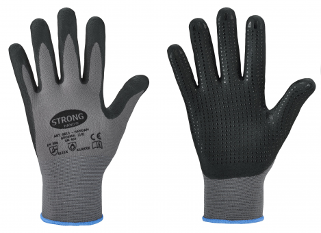 HANDAN - Stronghand® Handschuhe 10 | grau-schwarz