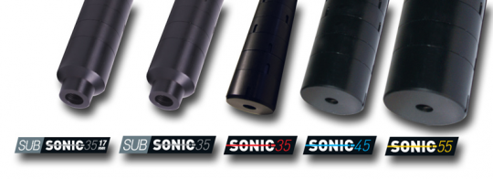 SONIC 45 FRITZ Schalldämpfer, max. 7mm, M18x1 schwarz