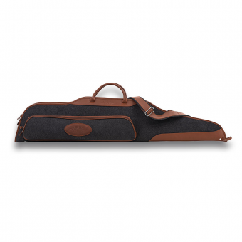Blaser Gewehrfutteral Loden/Leder lang braun-grau
