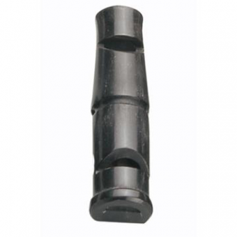 Doppelpfeife DOWN 6cm, schwarz